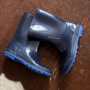 Kids Navy Rubber Boots, Sz 2-3 Canada